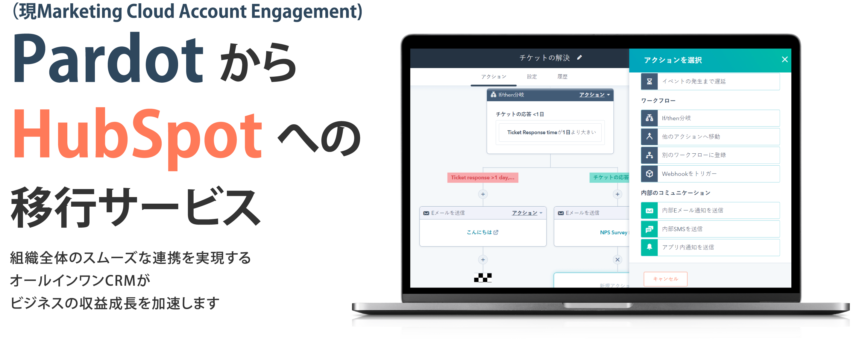 Marketing Cloud Account EngagementからHubSpotへの移行サービス